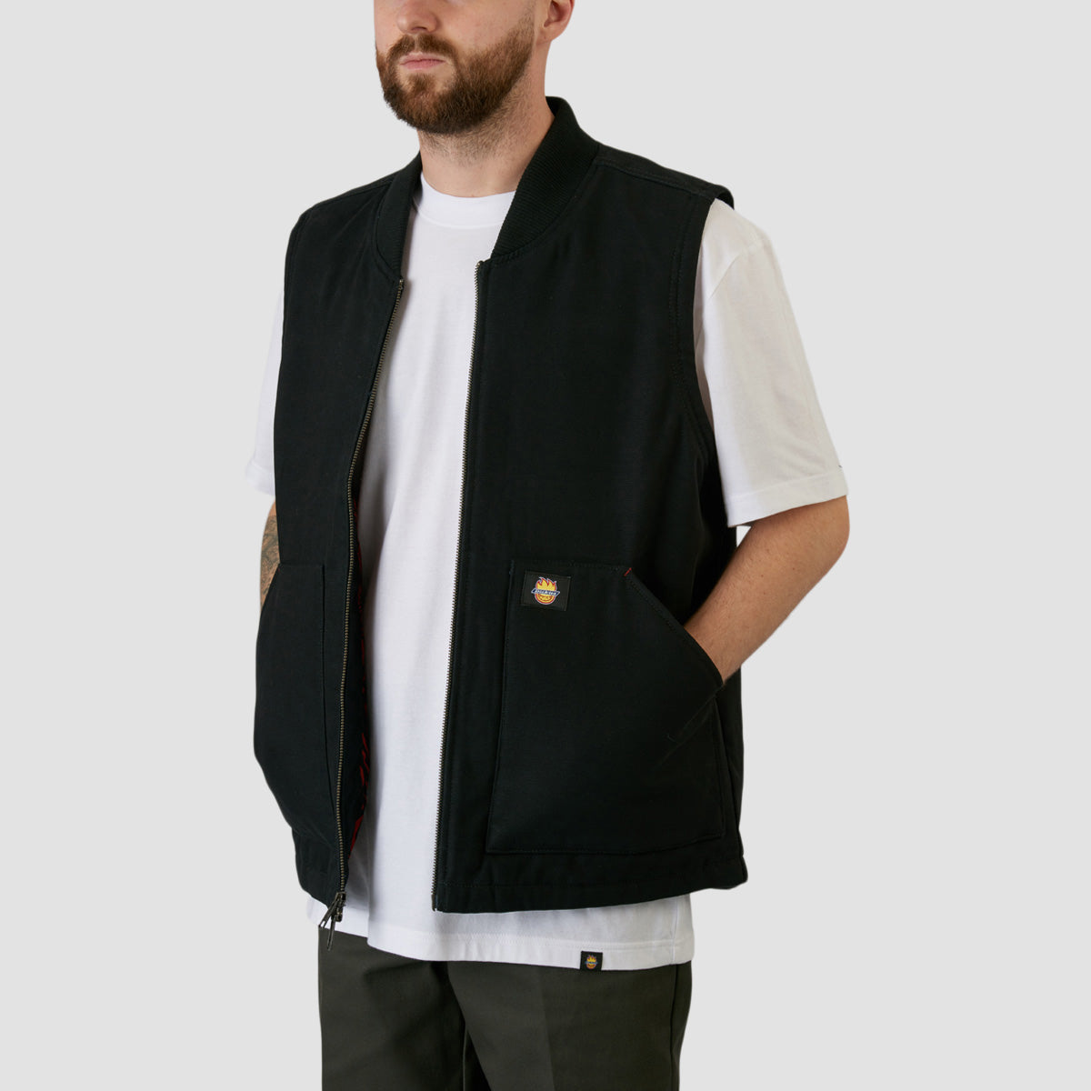 Dickies X Spitfire Vest Jacket Black