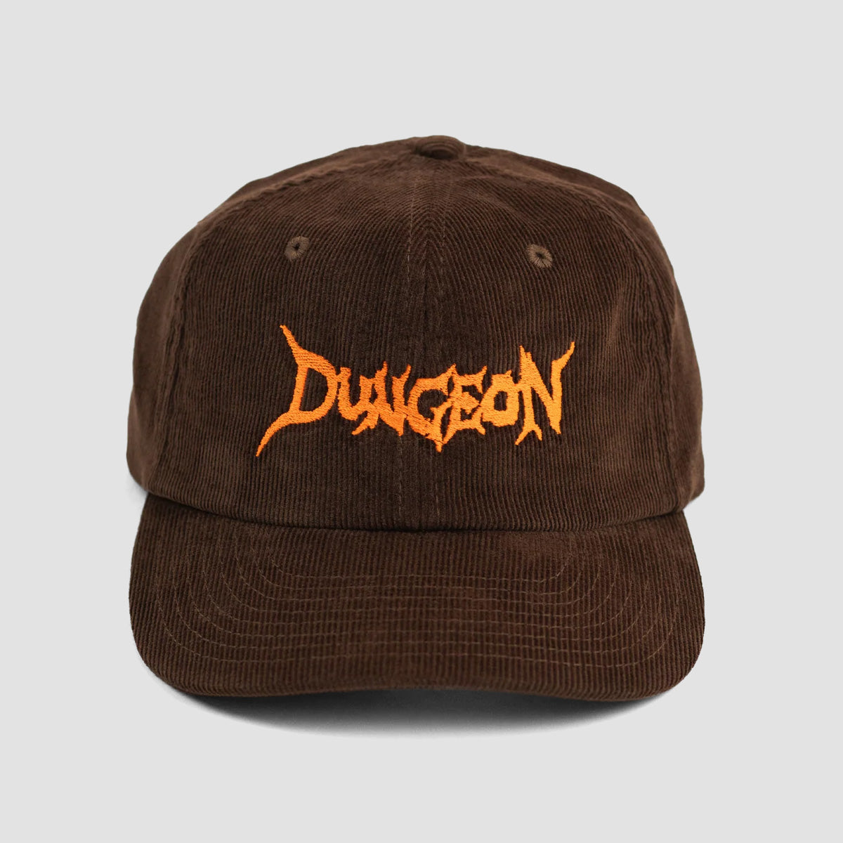 Dungeon Cord Cap Embroidered Neon Orange/Brown