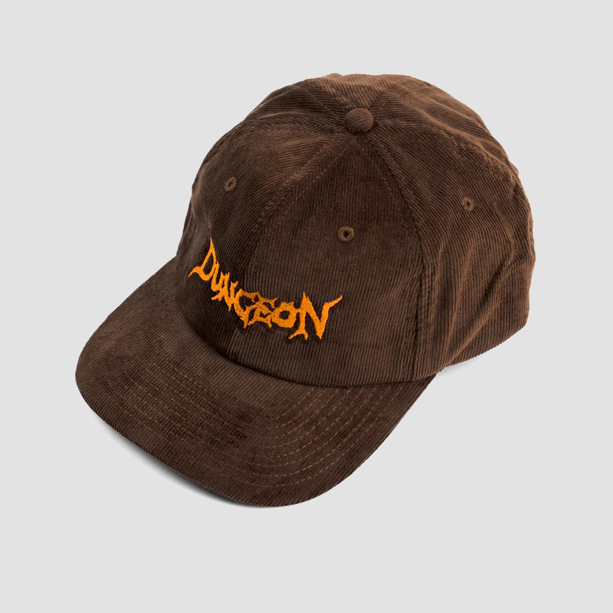 Dungeon Cord Cap Embroidered Neon Orange/Brown