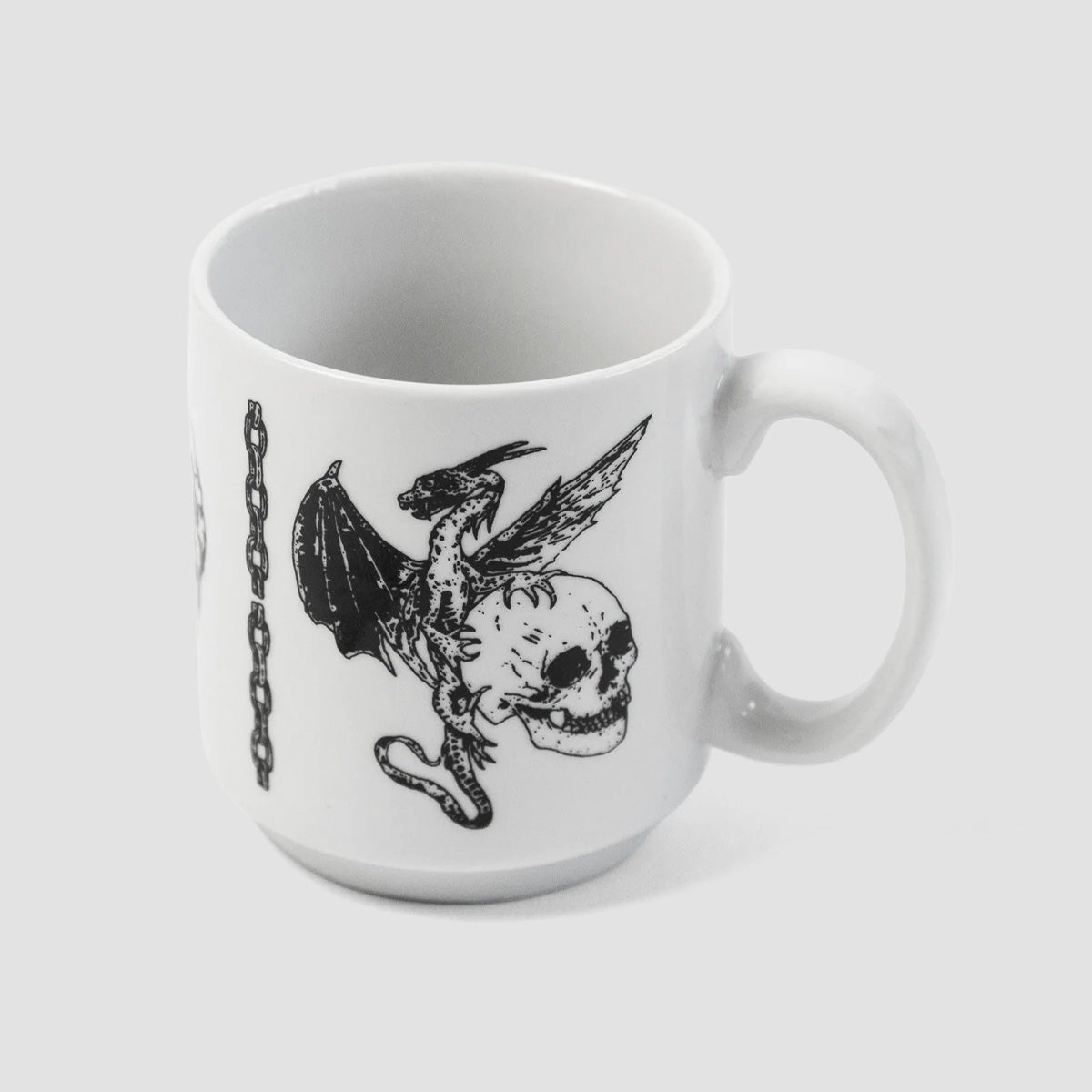 Dungeon Dragon Lies Bleeding Mug White