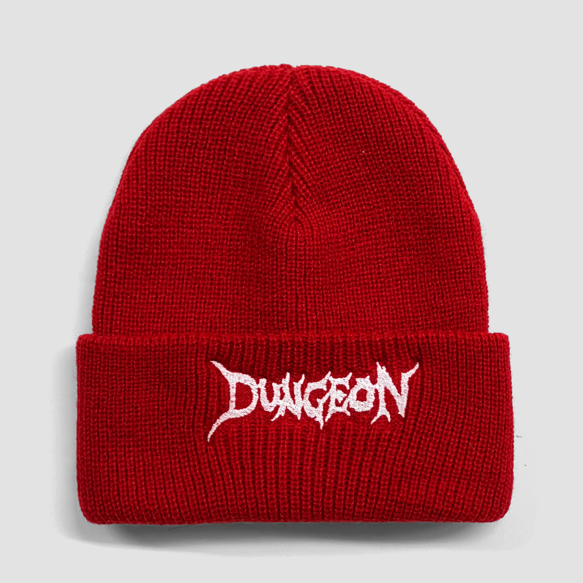 Dungeon Logo Beanie Red/Glow In The Dark