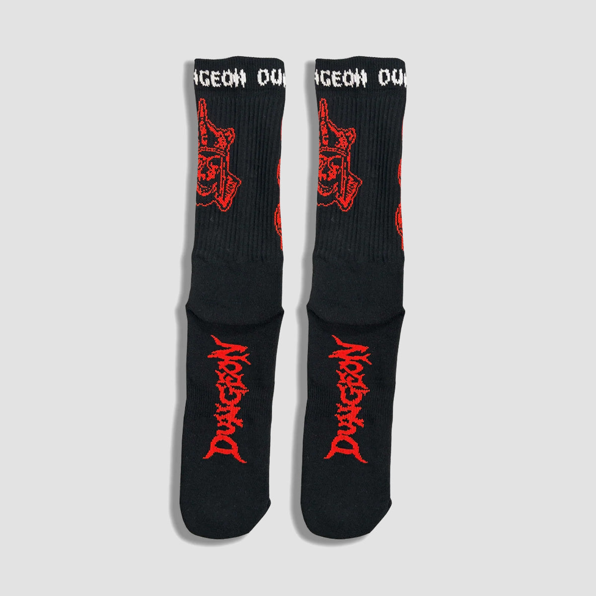 Dungeon Riddle Master Socks Black/Red
