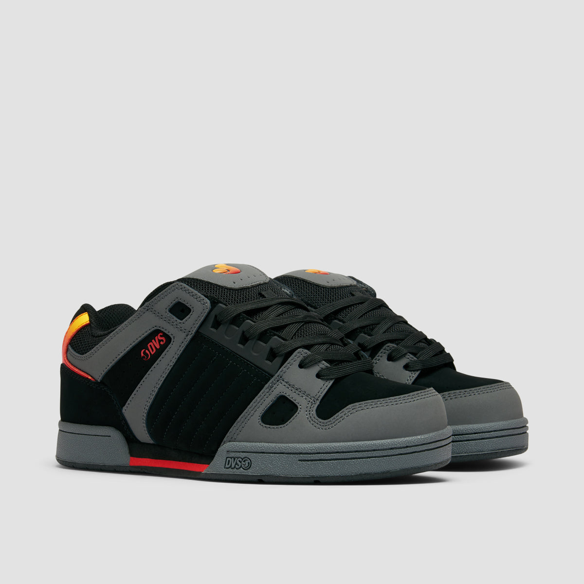 DVS Celsius Shoes - Charcoal/Black/Red Nubuck