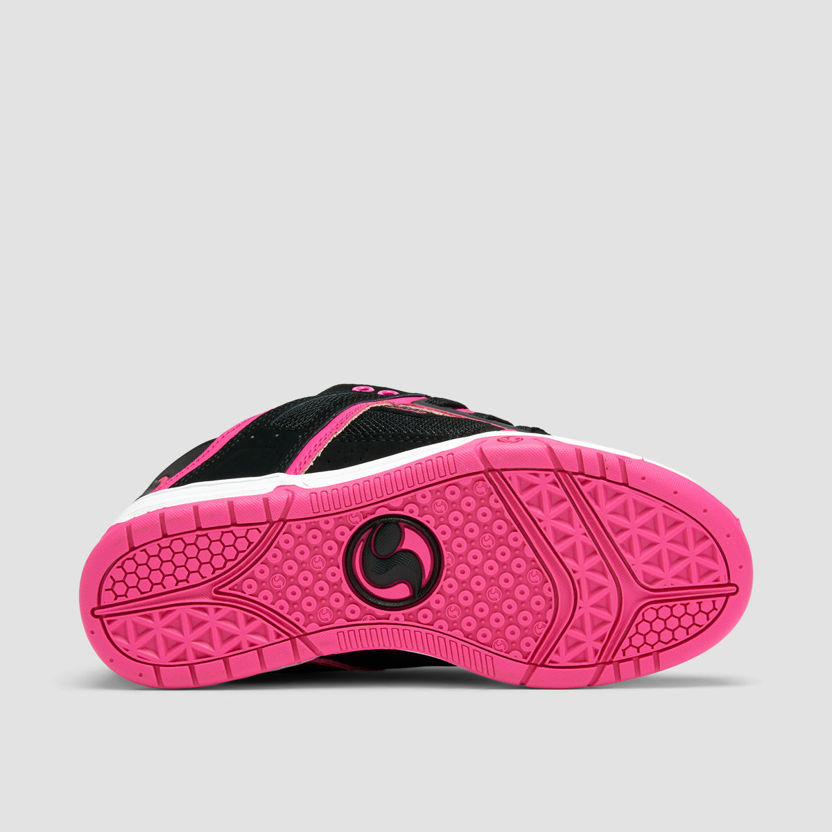 DVS Comanche Shoes Black Pink White Nubuck Womens