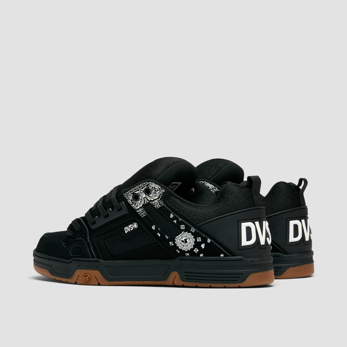 DVS Comanche Shoes - Black/White/Print Nubuck