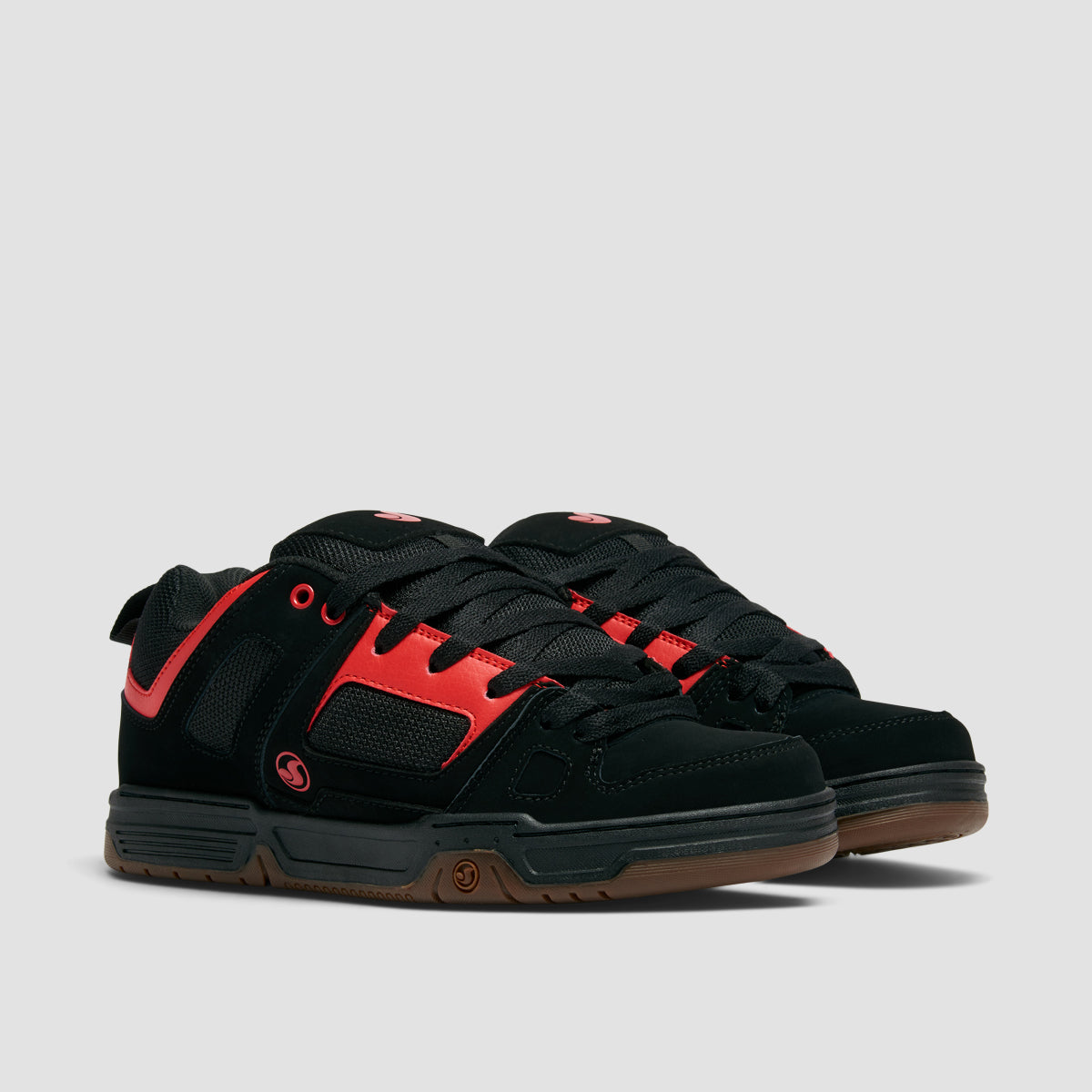 DVS Gambol Shoes - Black/Red/Gum Nubuck