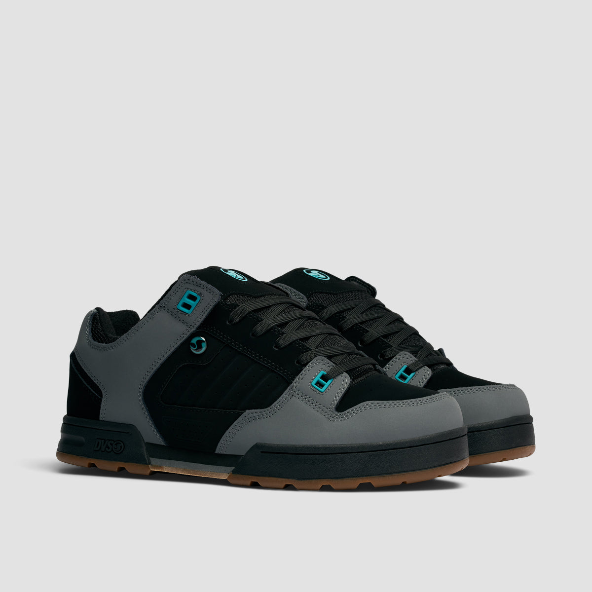 DVS Militia Snow Shoes - Black/Turquoise/Gum Nubuck