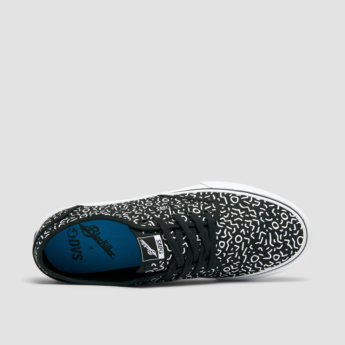 DVS Rico CT Shoes - Black/White/Print Canvas