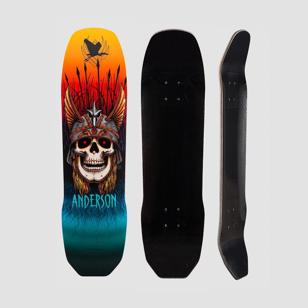 Powell Peralta Andy Anderson Heron Skull Flight 289 Skateboard Deck Multi - 8.45"