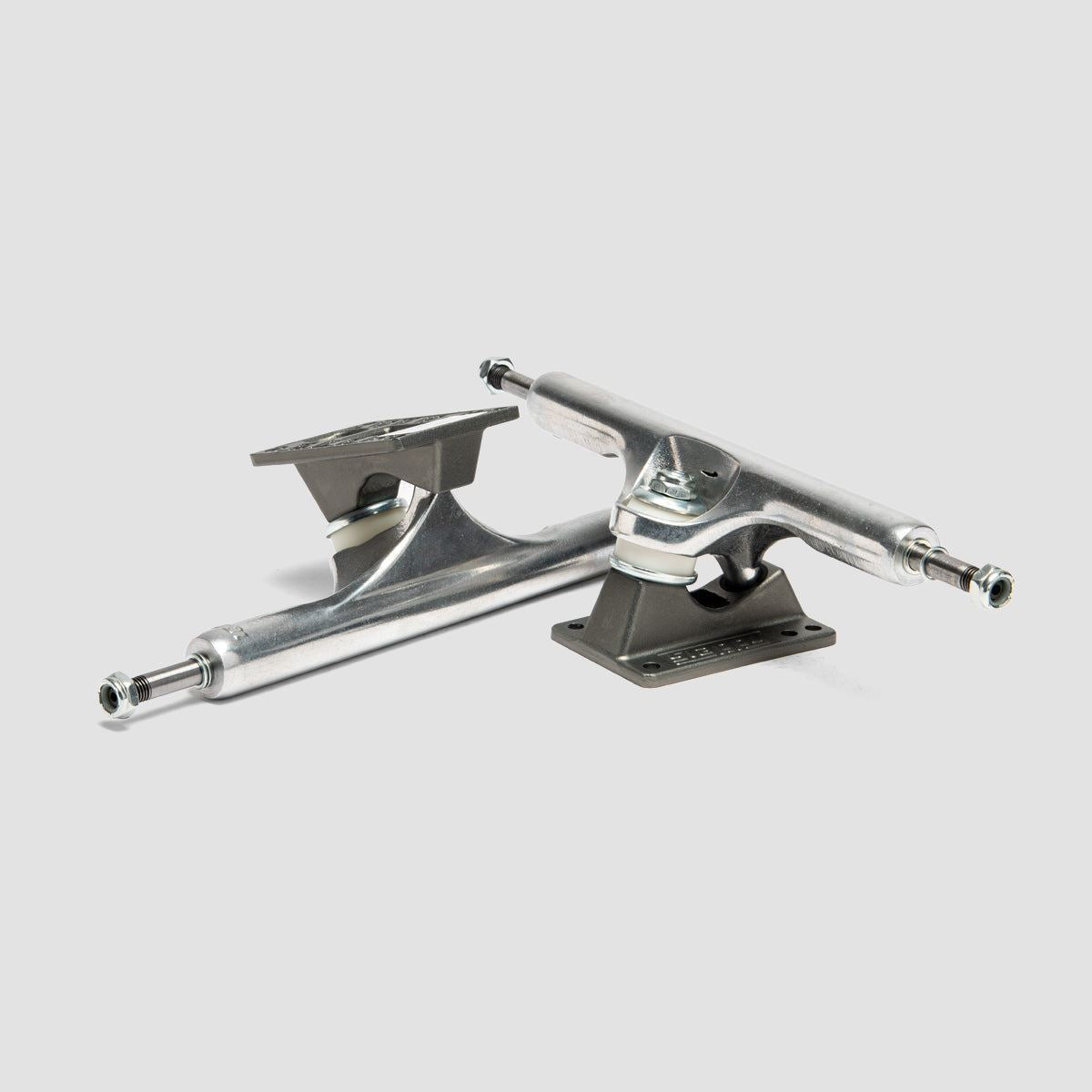 Slappy ST1 Hollow Lights (6 Hole Baseplate) Skateboard Trucks 1 Pair Gunmetal - 10"