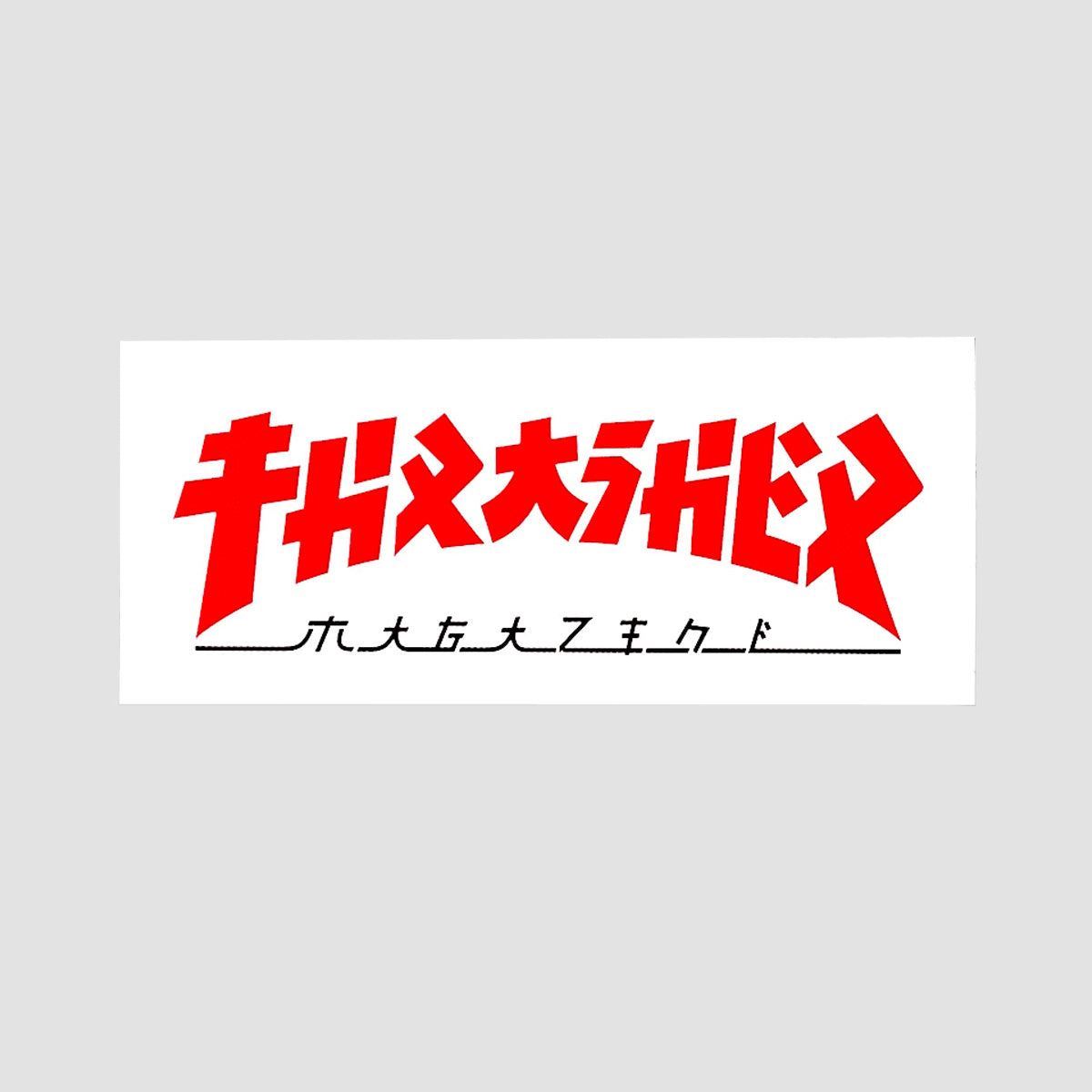 Thrasher Godzilla Rectangle Sticker Red/White 150x65mm