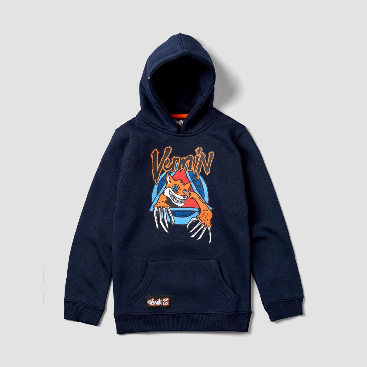 Vermin Natas Pullover Hoodie Navy - Kids Unisex