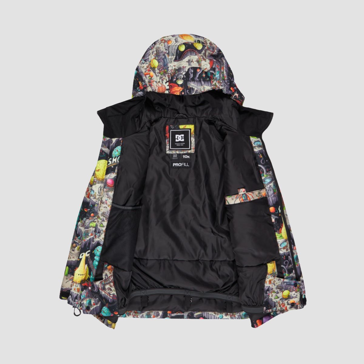 DC Basis Print 10K Snow Jacket Outer World Black - Kids
