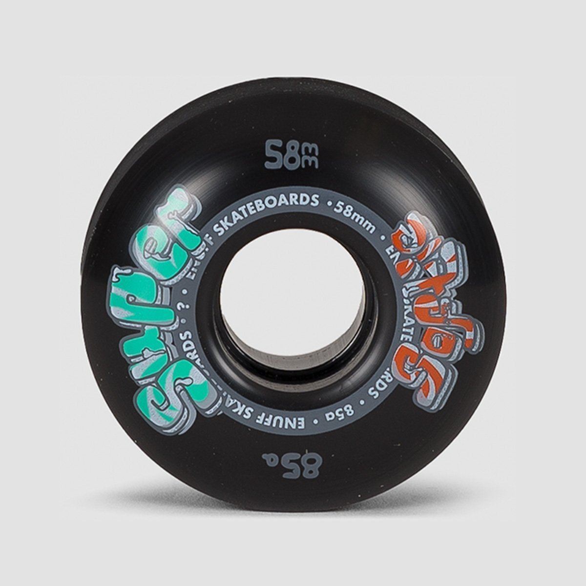 Enuff Super Softie Skateboard Wheels Black 58mm