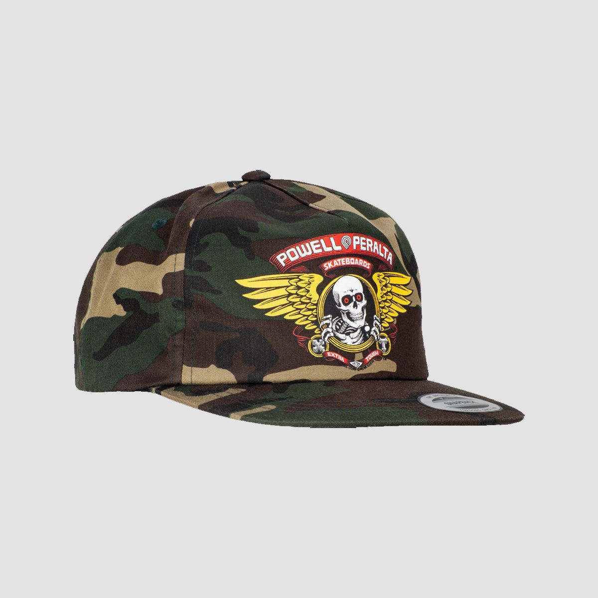 Powell Peralta Winged Ripper Snapback Cap Black