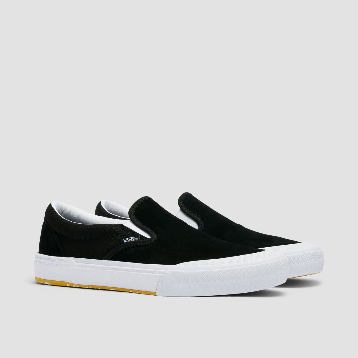 Vans BMX Slip-On Shoes - Marble Black/White/Yellow