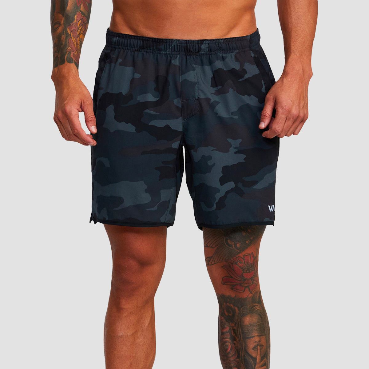 RVCA VA Sport Yogger Stretch 17" Performance Shorts Camo