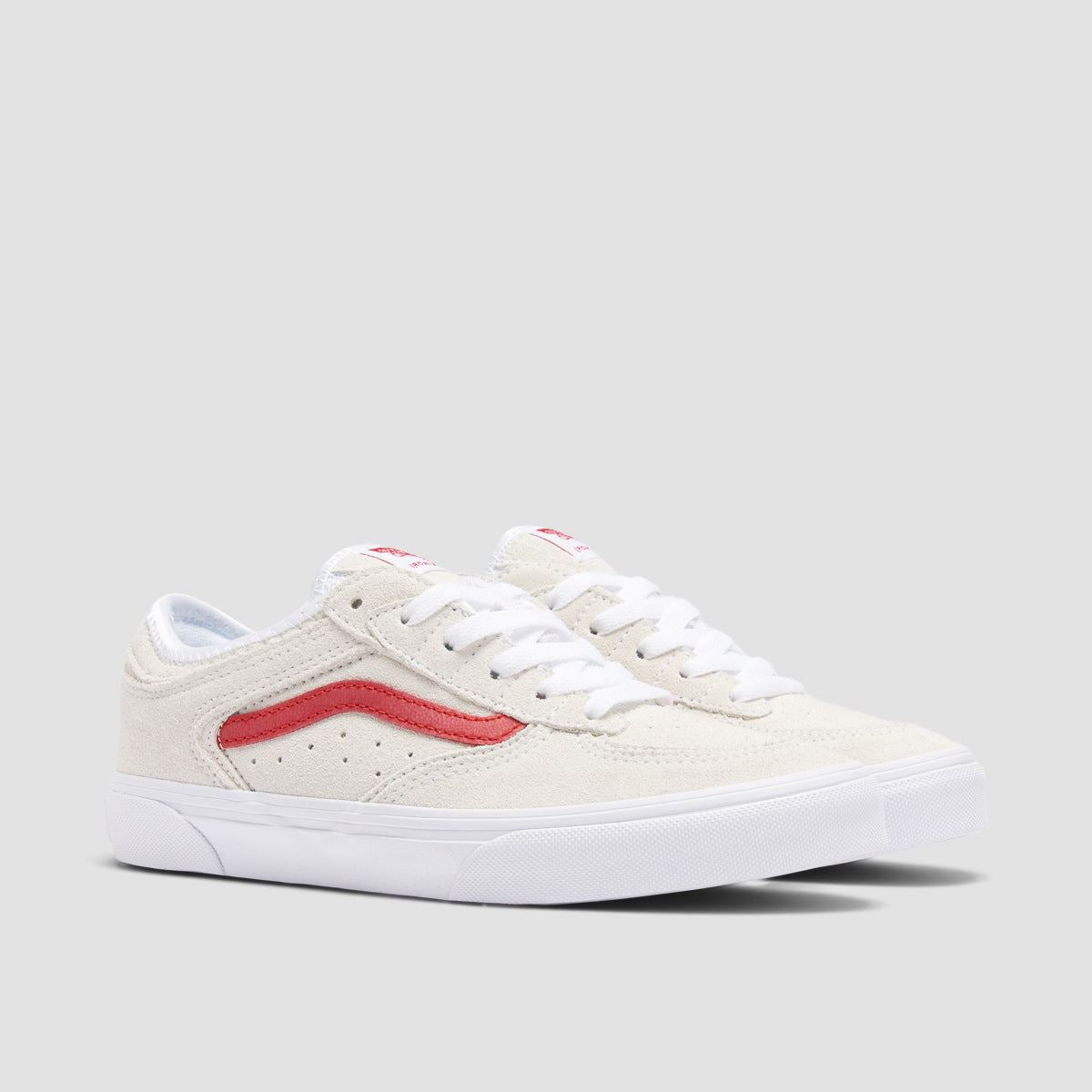 Vans Rowley Classic Shoes - White/Racing Red - Kids