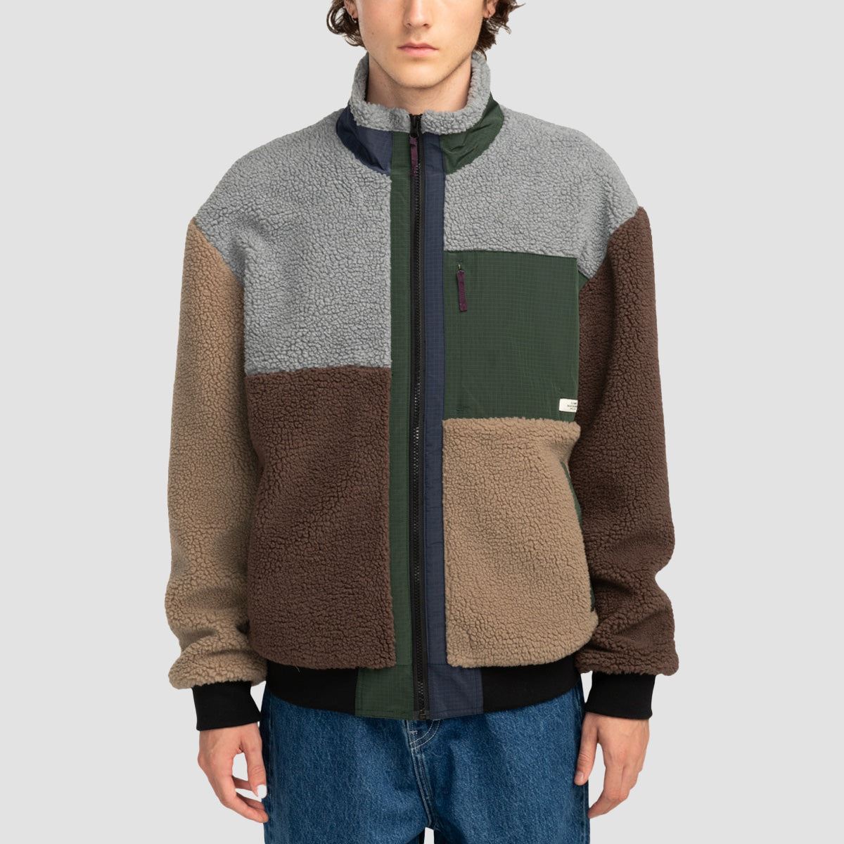 Element Oak Sherpa Fleece Jacket Multicolour