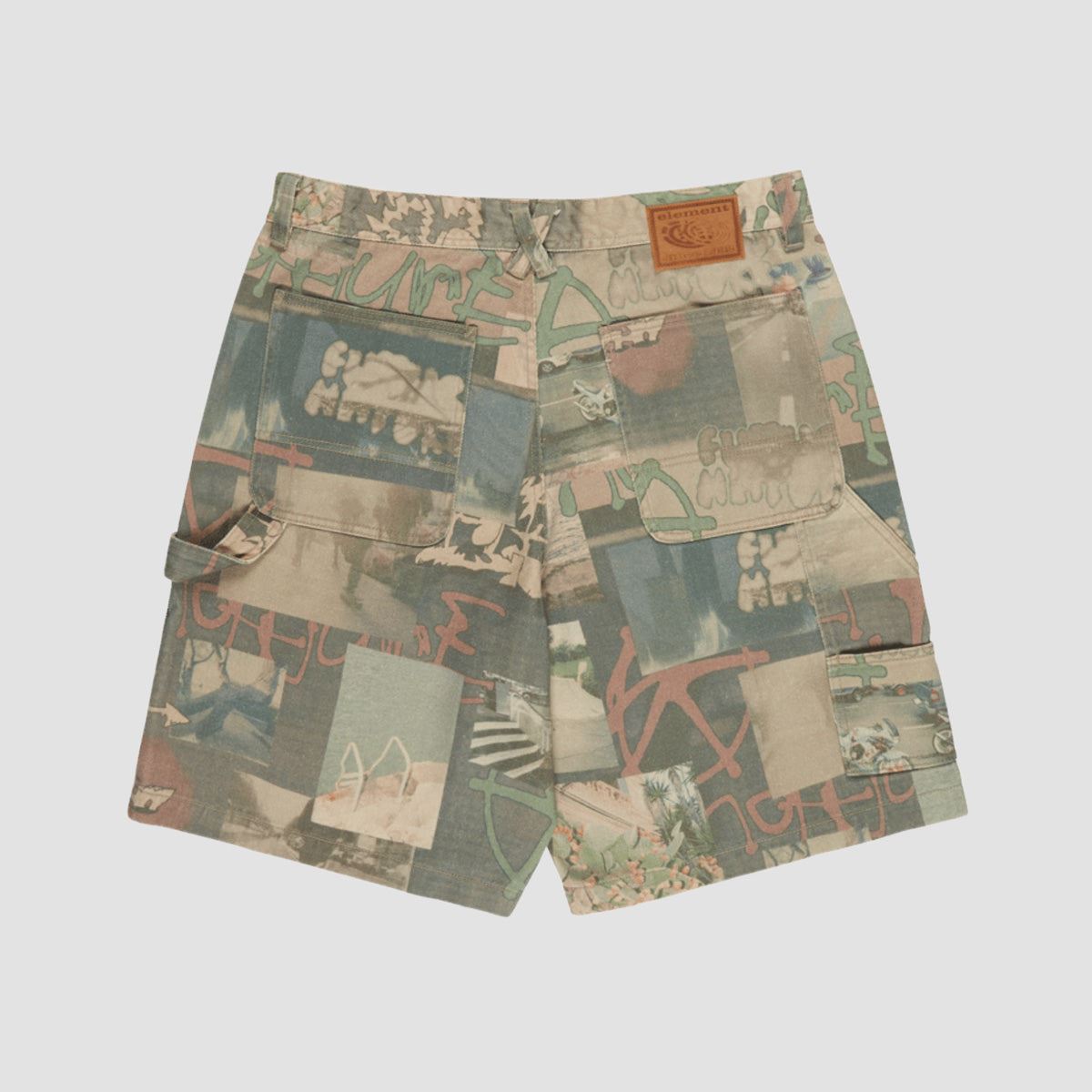 Element Big Carpenter Denim Shorts Scenes Washed