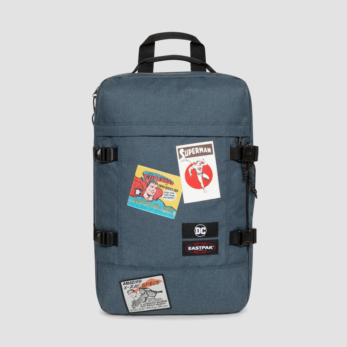 Eastpak Travelpack 42L Cabin Bag Backpack Superman Patch