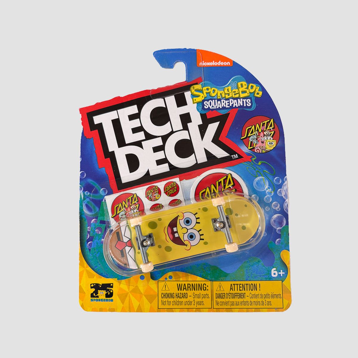 Tech Deck 96mm (M52) Fingerboard - Random Santa Cruz X SpongBob