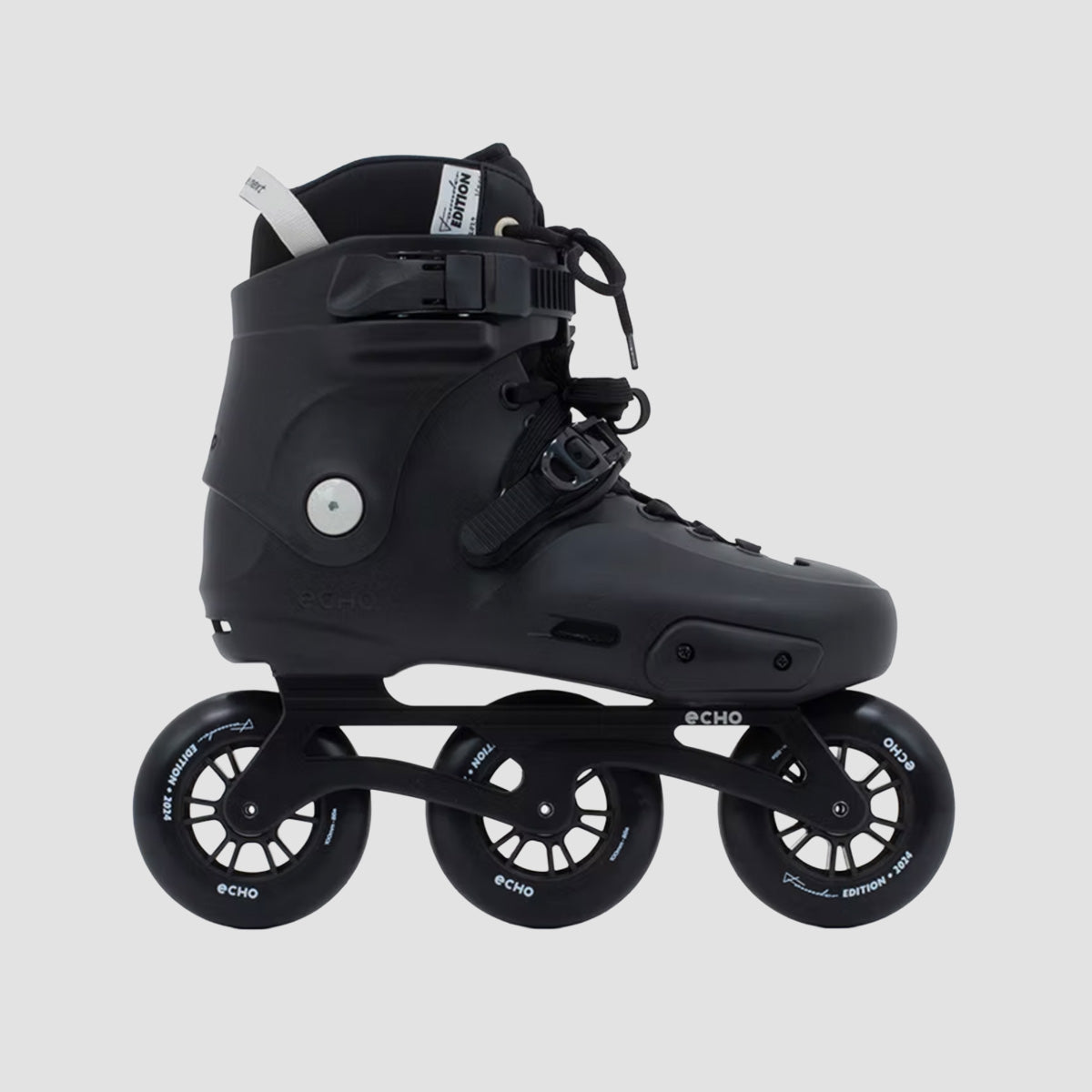 Echo Freeskates 3-Wheel Inline Skates Black 100/110mm
