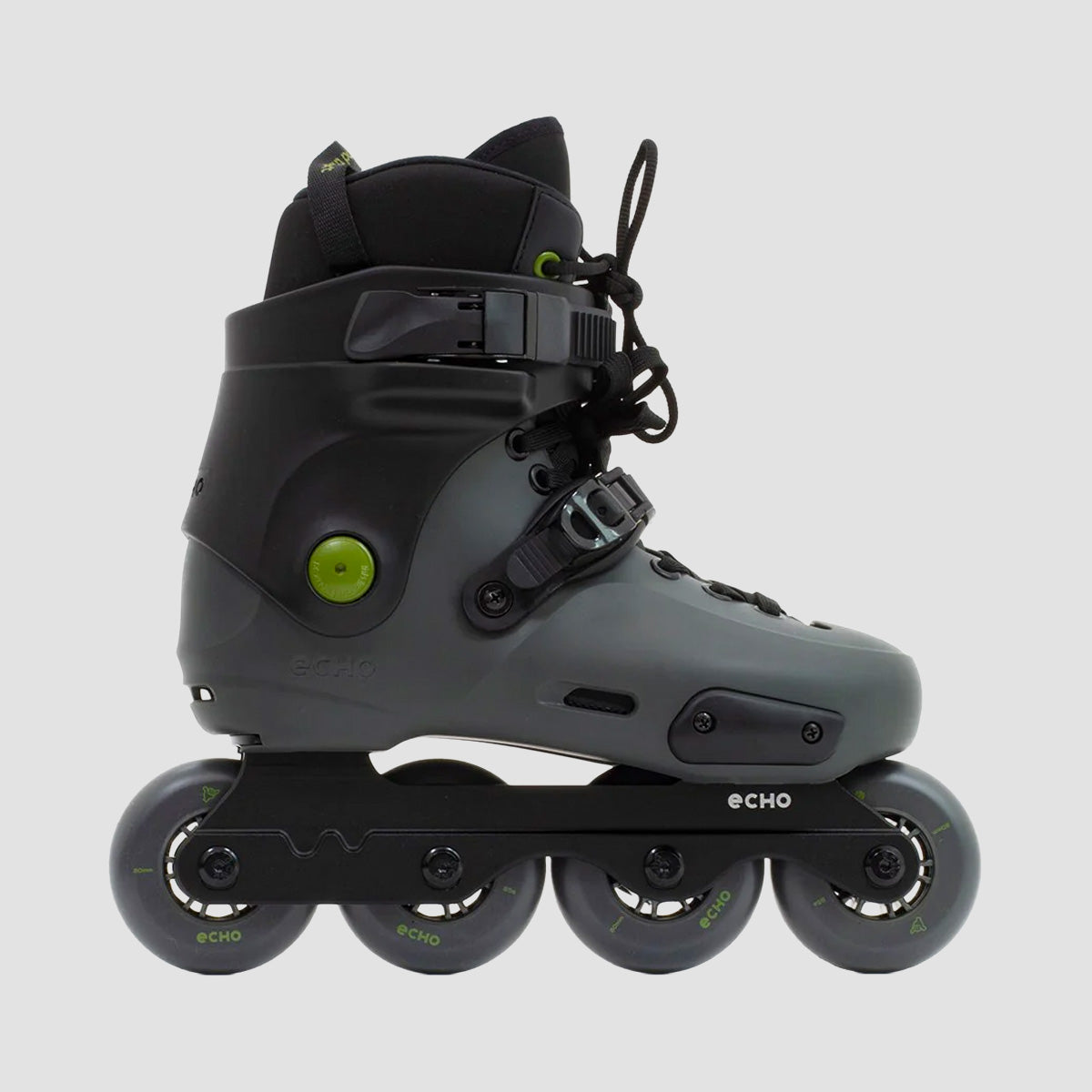 Echo Sonar 4 Wheel 80mm Freeskates Inline Skates Black