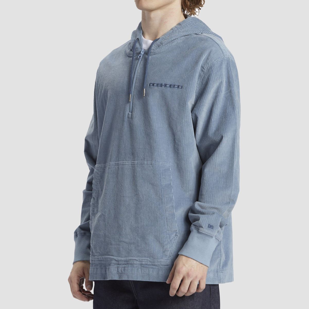 DC Belview Quarter Zip Pullover Hoodie Ashley Blue