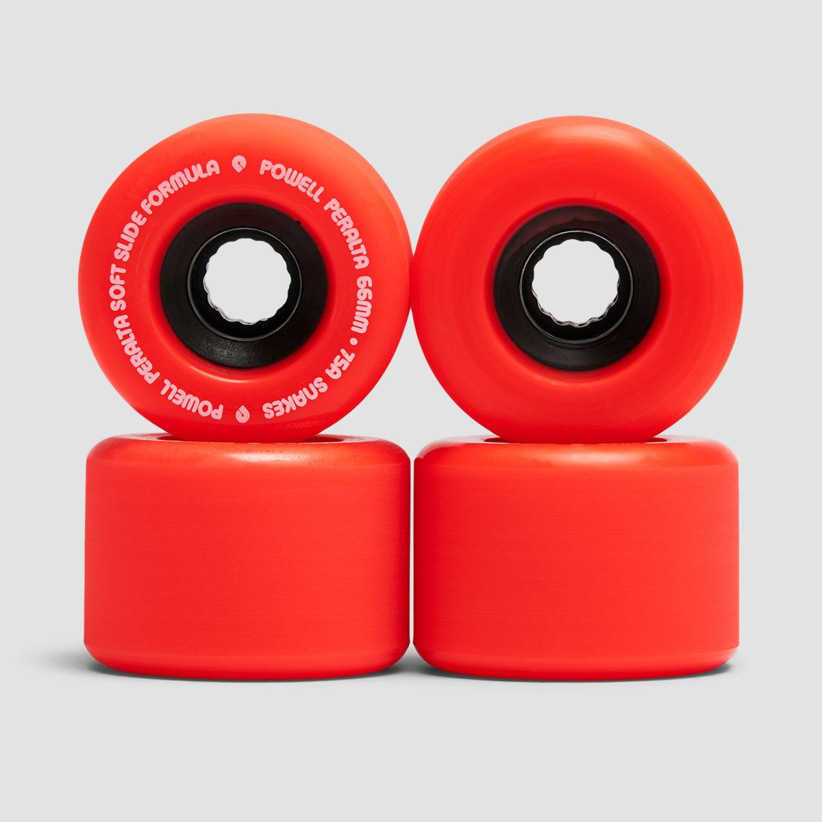 Powell Peralta Snakes 75A SSF Skateboard Wheels Red 66mm