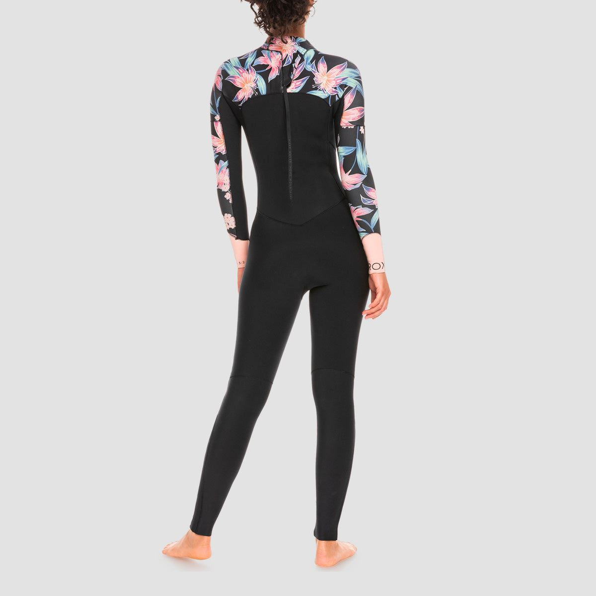 Roxy Swell Series 4/3mm Back Zip Wetsuit Anthracite Paradise Found S - Womens