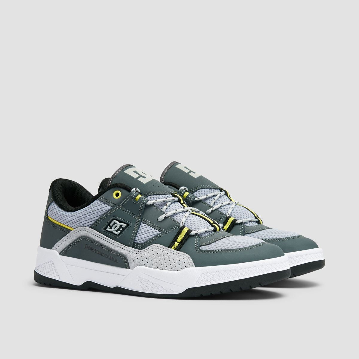 DC Construct Shoes - White/Grey/Yellow