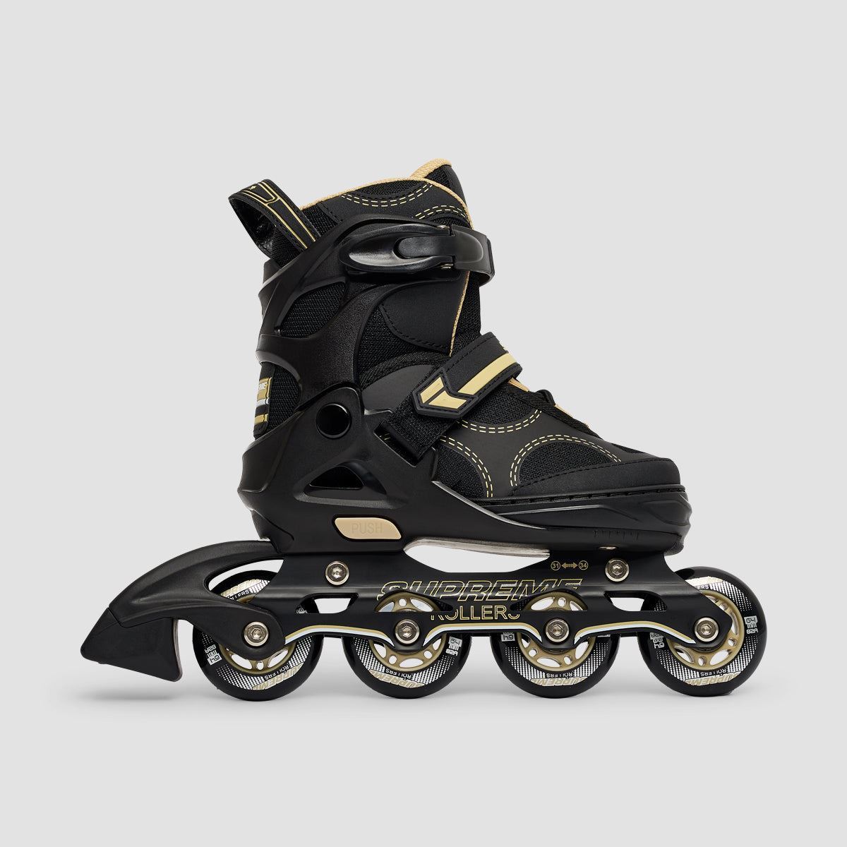 Supreme Rollers Venice Adjustable Inline Skates Gold - Kids
