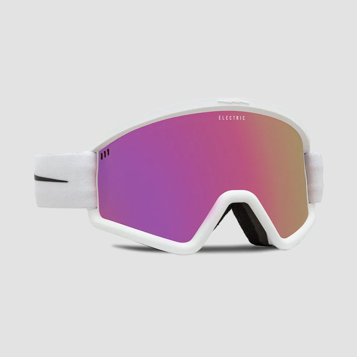 Electric Hex Snow Goggles Matte White/Pink Chrome