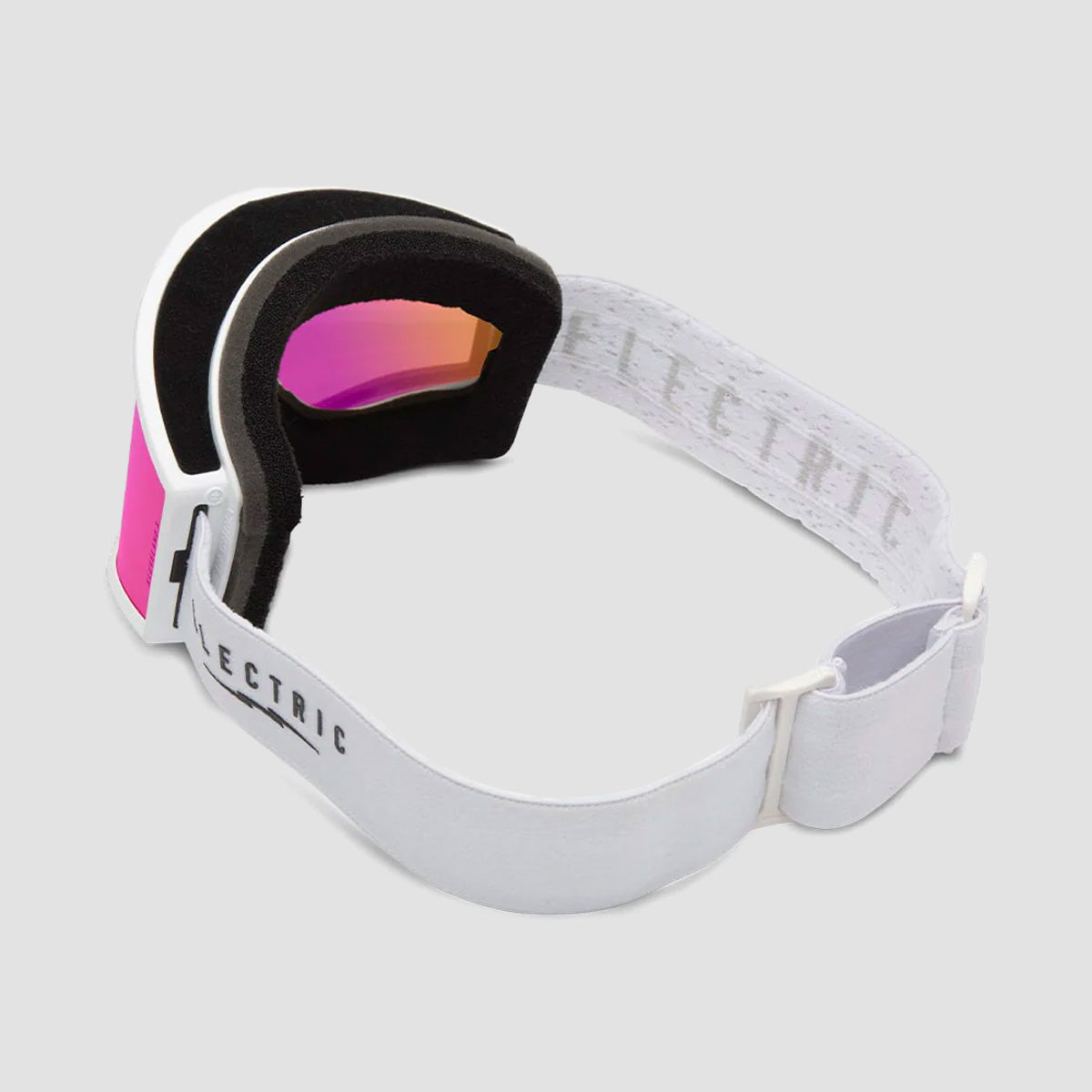 Electric Kleveland Snow Goggles Matte White/Pink Chrome With Bonus Lense