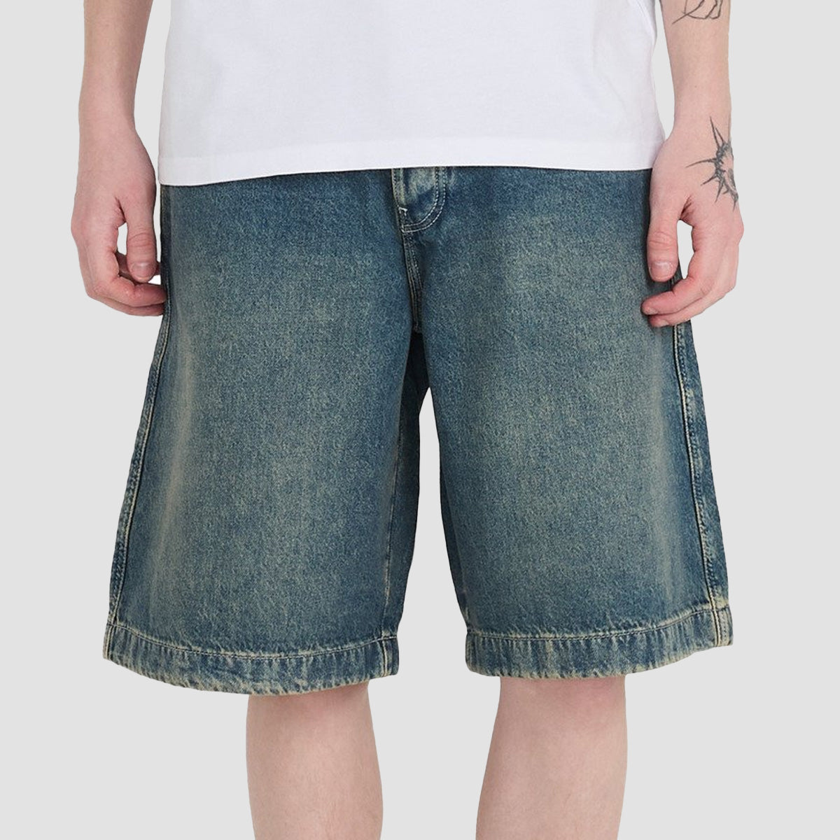 Element 5 Pocket Denim Jort Shorts Blue Tint