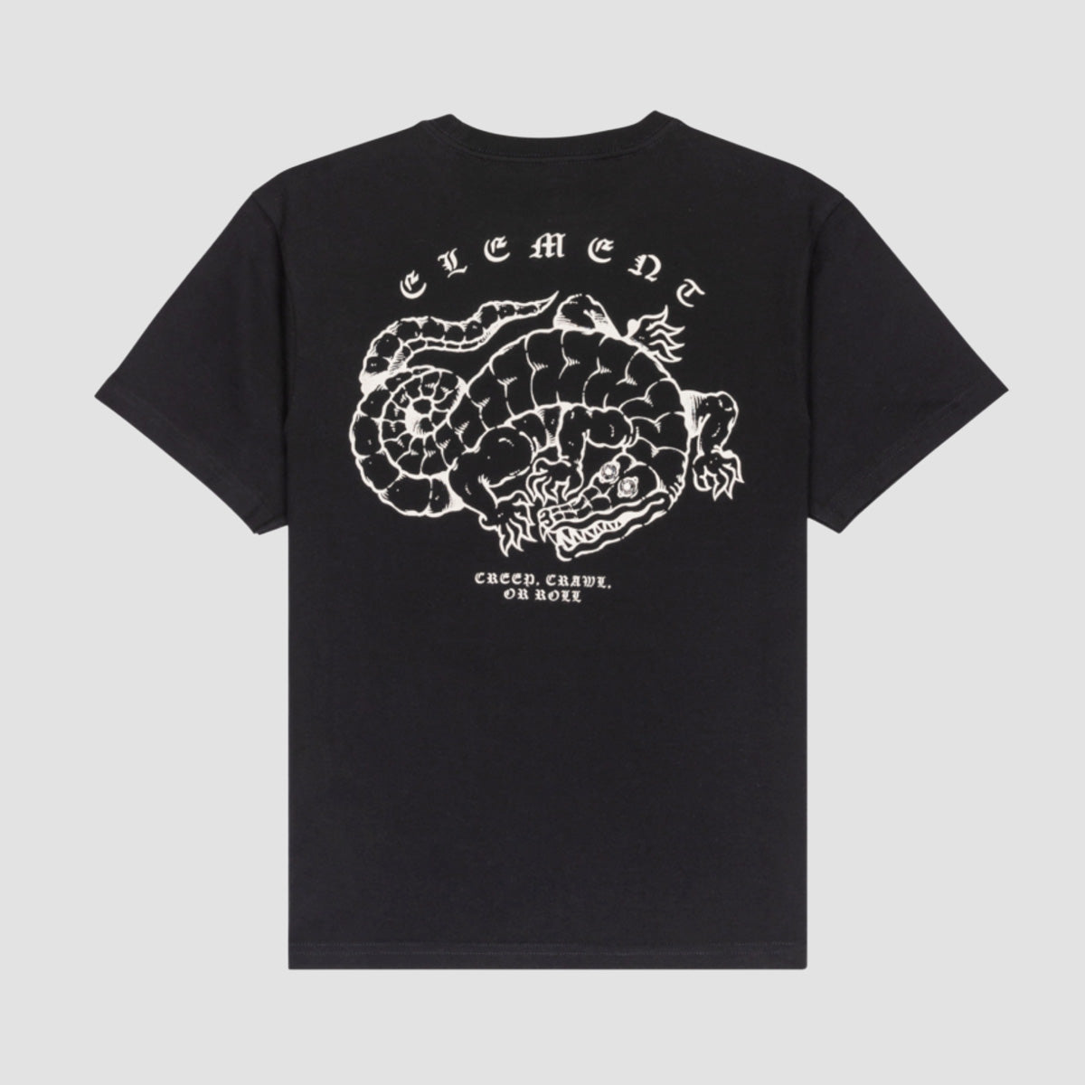 Element Aligator T-Shirt Flint Black - Kids