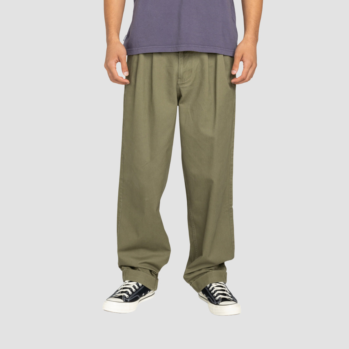 Element Big Pleat Chino Pants Kalamata