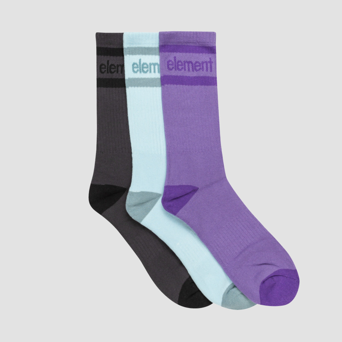 Element Clearsight 3.0 Socks 3 Pack Off Black/Omphalodes/Veronica