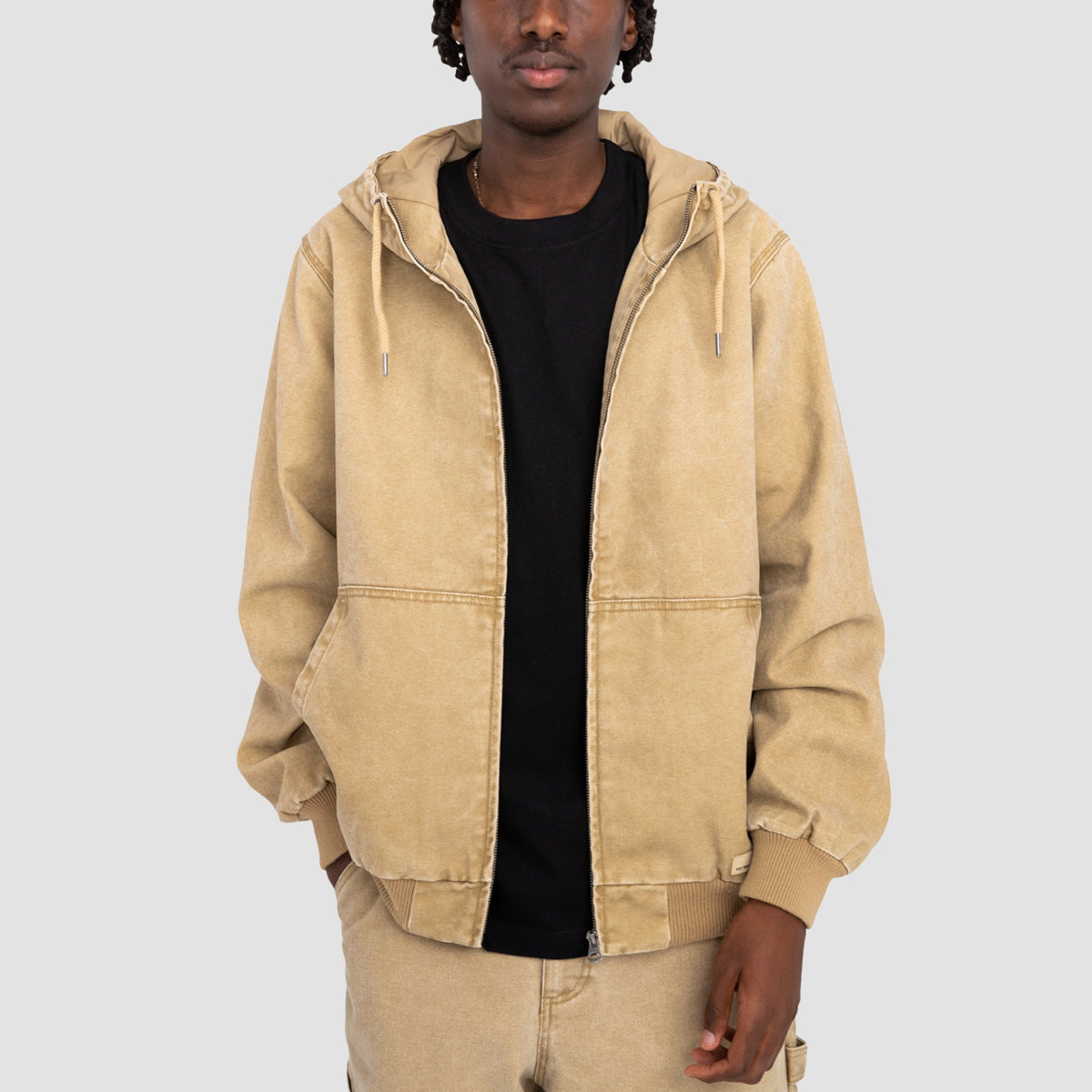 Element Dulcey Hooded Canvas Jacket Khaki