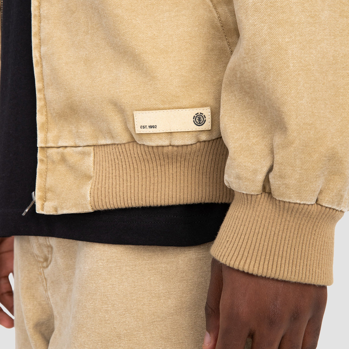 Element Dulcey Hooded Canvas Jacket Khaki