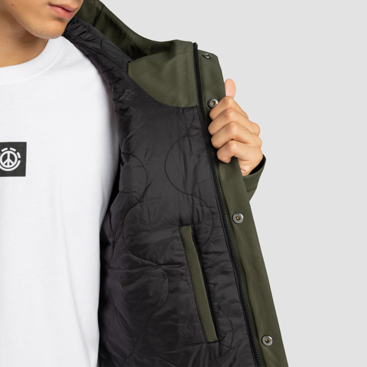 Element Fishtail Parka Jacket Forest Night