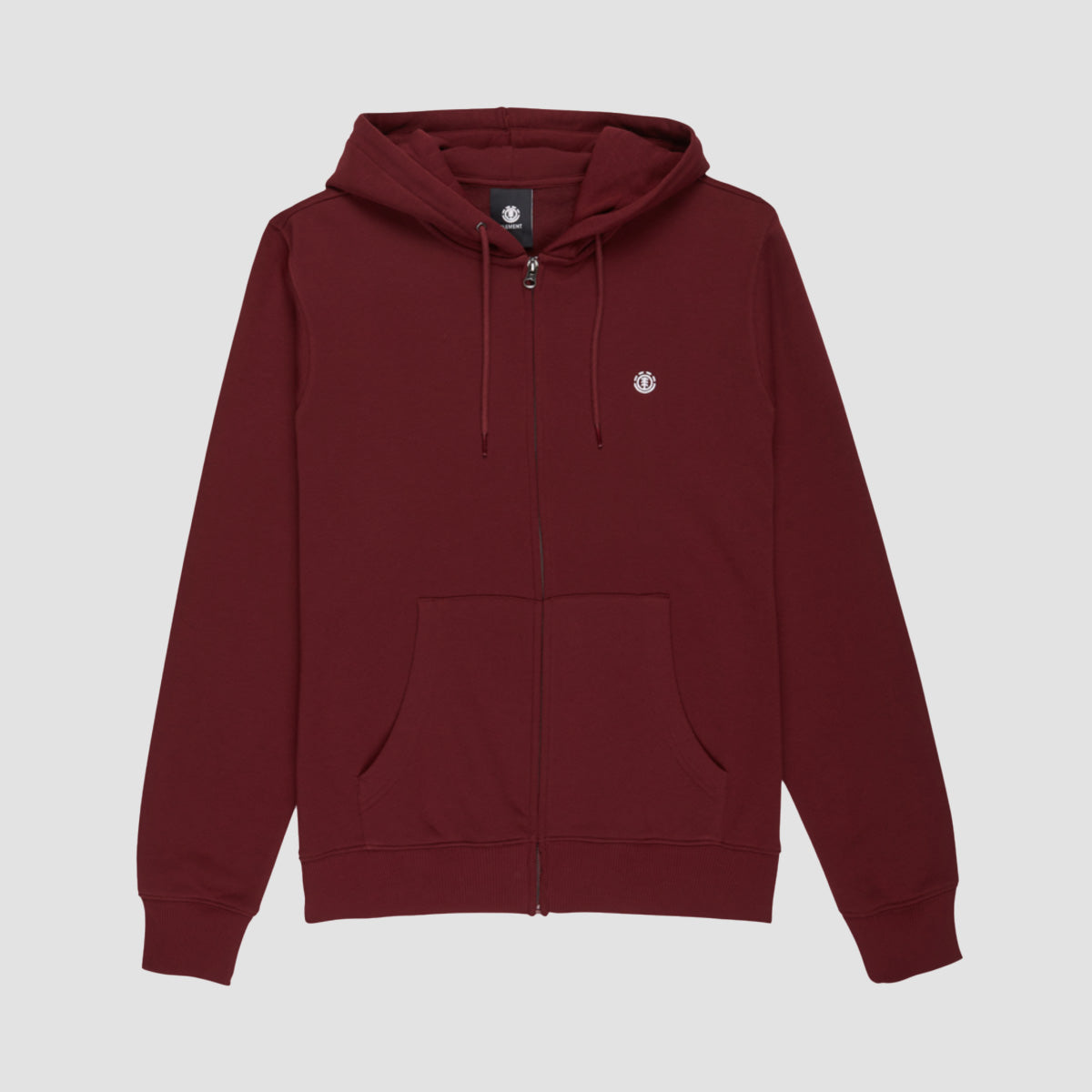 Element Icon Embroidery Zip Hoodie Zinfandel