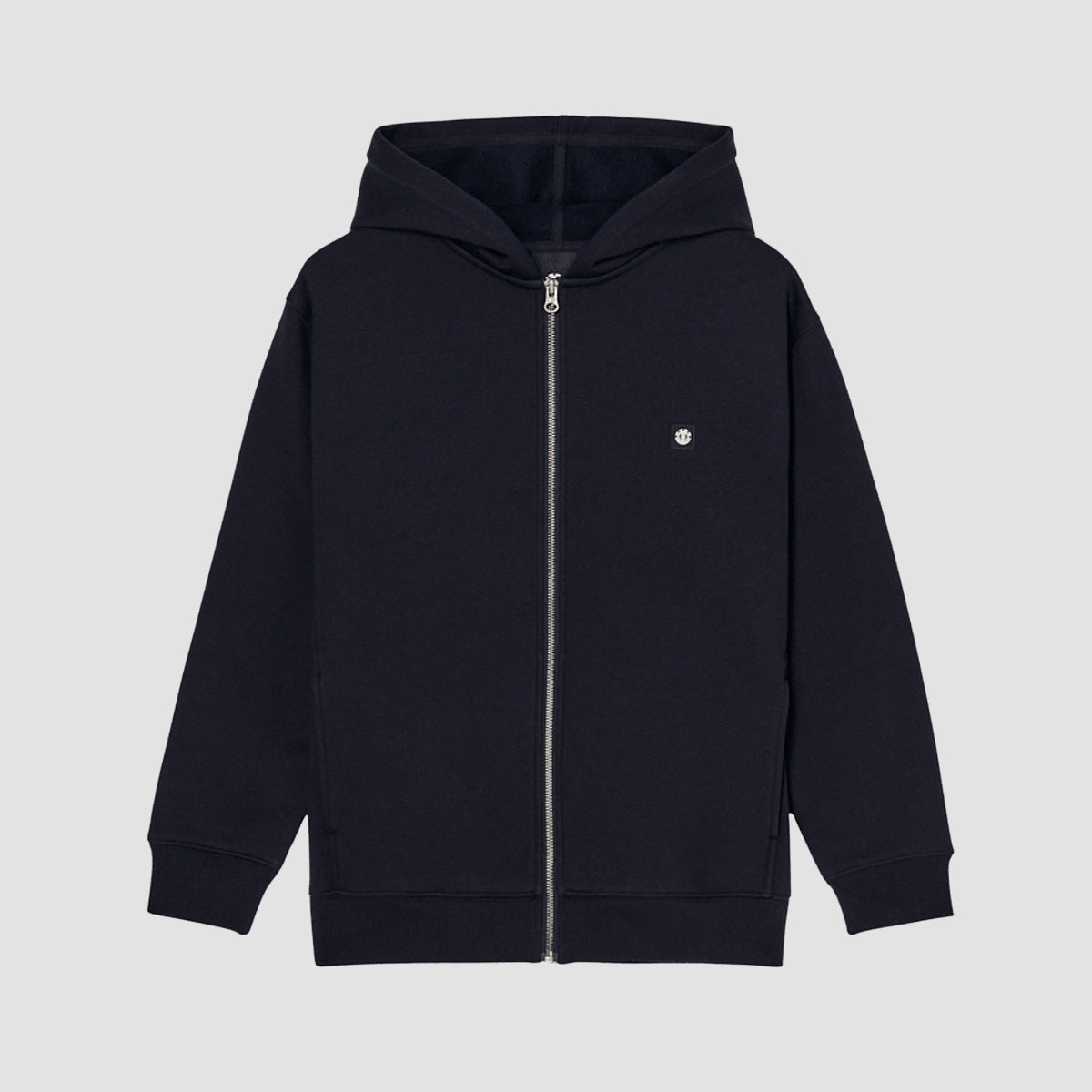 Element Icon Rain Zip Hoodie Flint Black - Kids