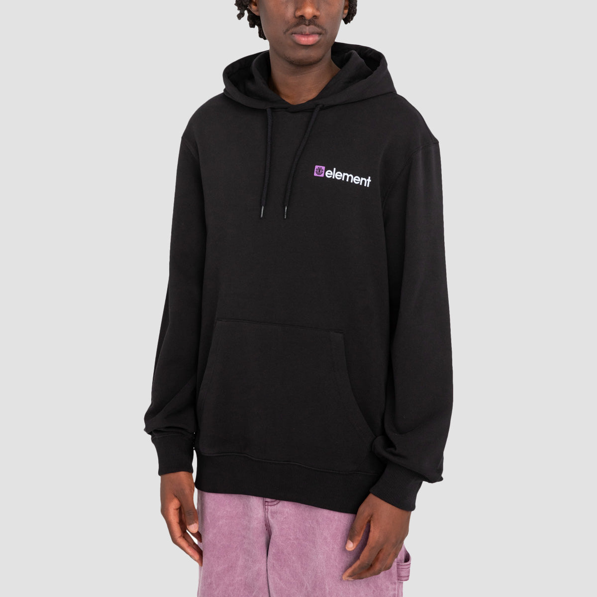 Element Joint Cube Pullover Hoodie Flint Black