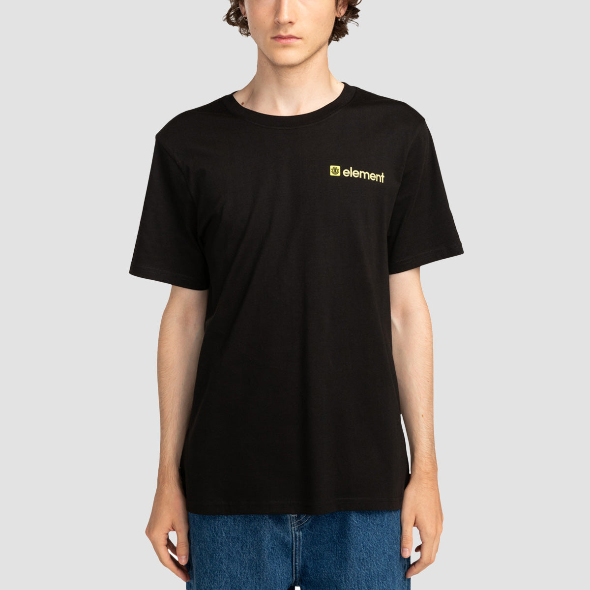 Element Joint Small Flint Black T-Shirt - Regular Fit 100% Cotton Tee