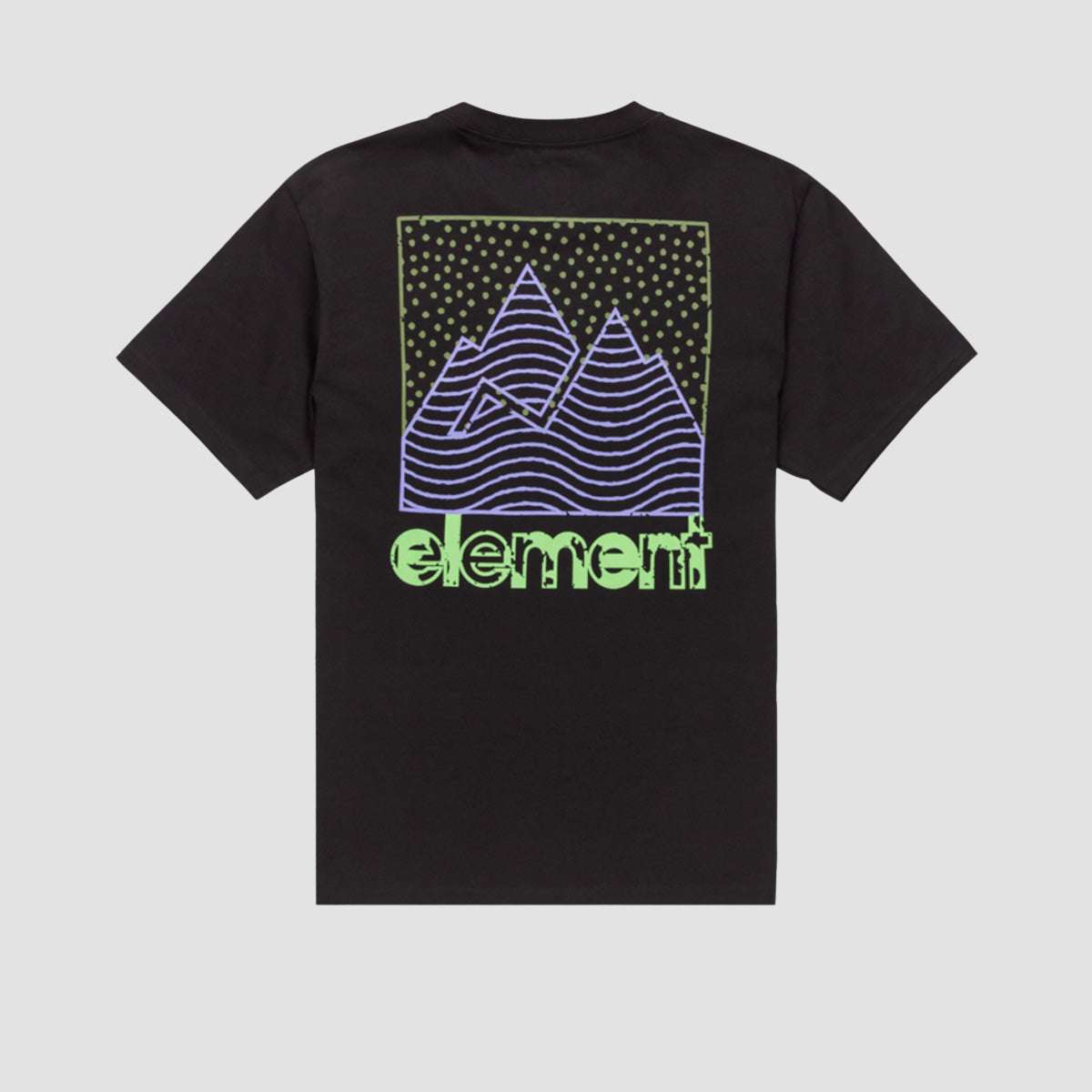 Element Joint Texture T-Shirt  Flint Black