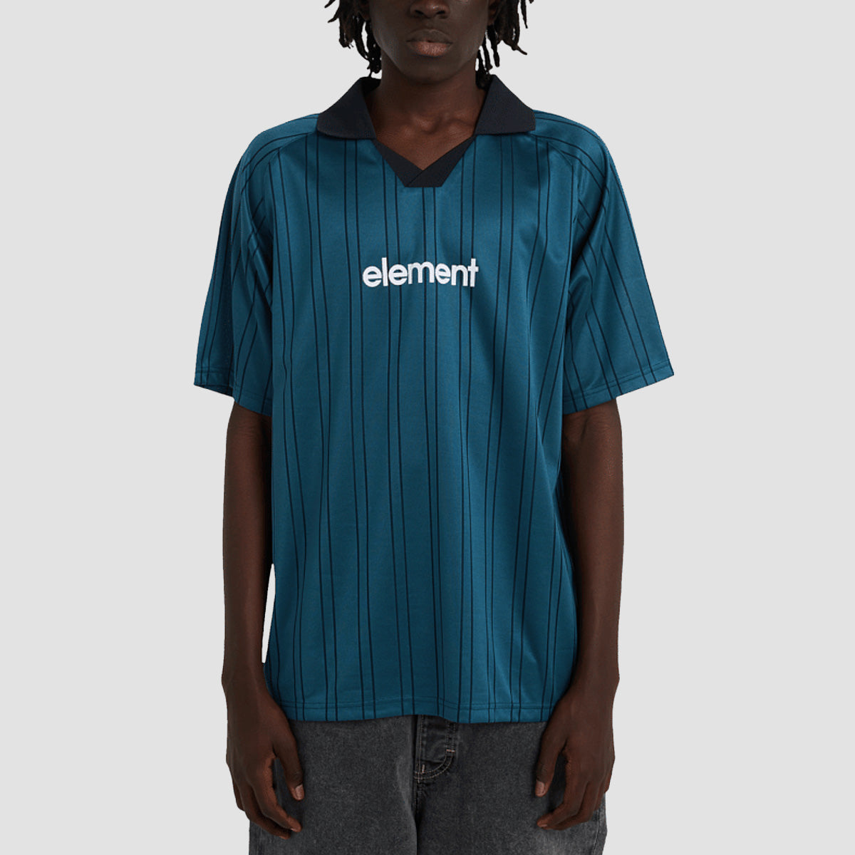 Element Lowcase Soccer T-Shirt Mallard Blue Stripes