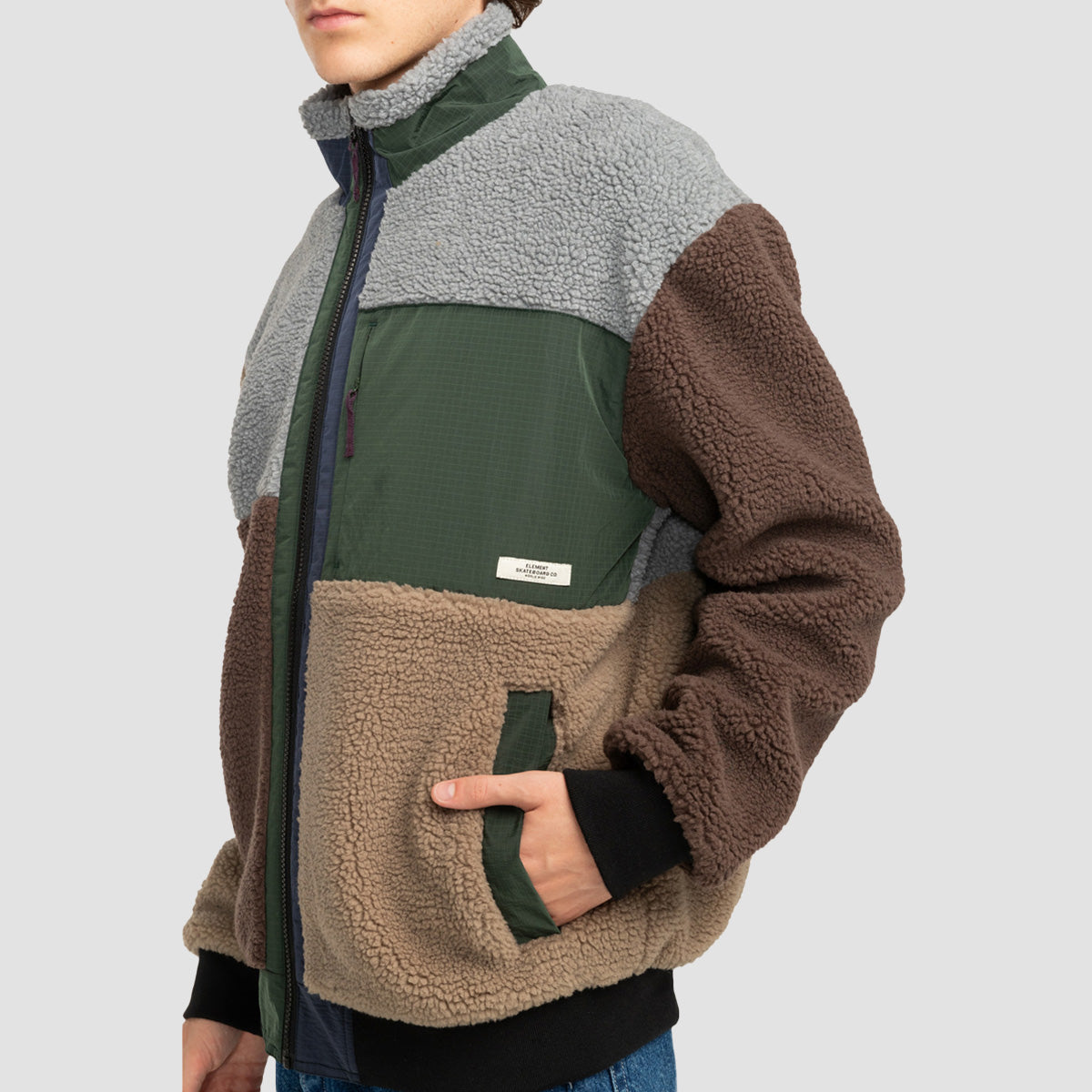 Element Oak Sherpa Fleece Jacket Multicolor