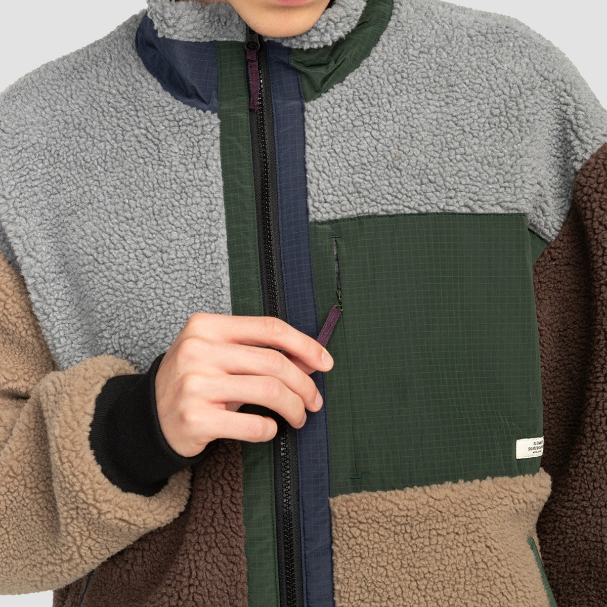 Element Oak Sherpa Fleece Jacket Multicolor